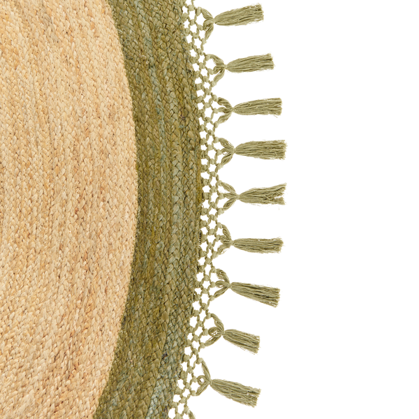 Teppich MARTS ø 200 cm Jute Grün
