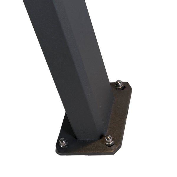 Industrielle stehende Außenlampe dunkelgrau 65 cm IP44 - Baleno