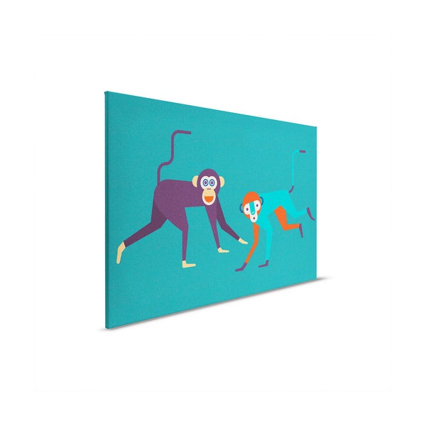 Leinwandbild mit Affenmotiv