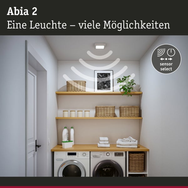 Paulmann Veluna VariFit Edge LED Einbauleuchte, quadratisch, dimmbar, IP44, 700 Lumen, 6 Watt, warmweiß 3000 Kelvin mit Verpackung.