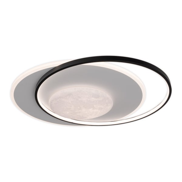 LED Deckenleuchte mit kreisförmigem Design und Mond-Optik