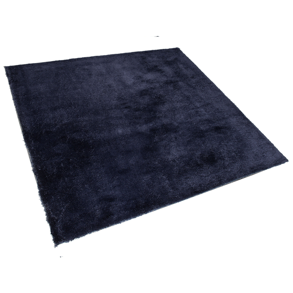 Teppich dunkelbau 200 x 200 cm Shaggy EVREN