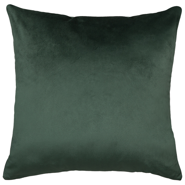 Dekokissen 2er Set BELLEROSE Samtstoff 45 x 45 cm Dunkelgrün Pflanzenmuster