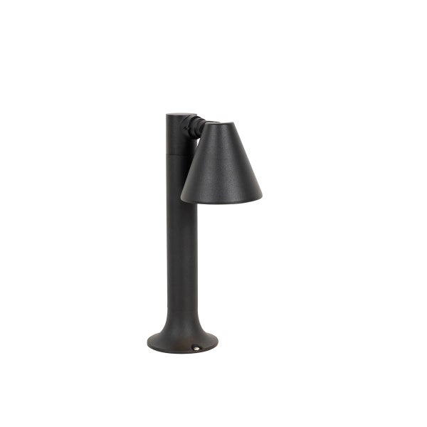 Moderner Außenpfosten schwarz 30 cm IP44 verstellbar - Ciara