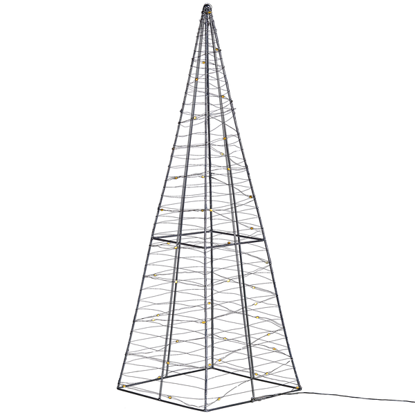 Dekobaum aus Metall mit Beleuchtung