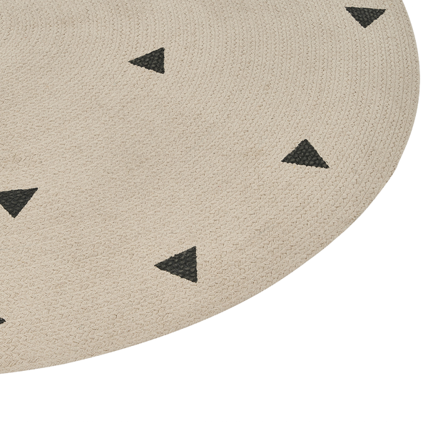 Kinderteppich DURG Beige ø 140 cm Baumwolle