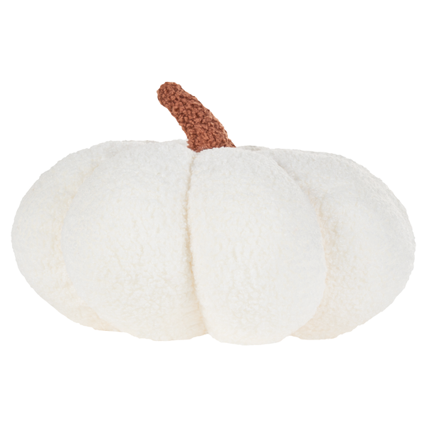 Dekokissen 2er Set MUNCHKIN Bouclé 28 x 28 cm Weiß Kürbis