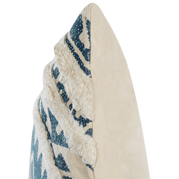 Dekokissen 2er Set SAFI Baumwolle 50 x 50 cm Blau Geometrisches Muster