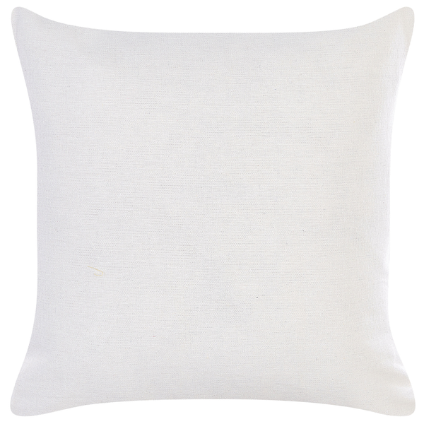 Dekokissen 2er Set GOLDENROD Samtstoff 45 x 45 cm Weiß Pflanzenmuster