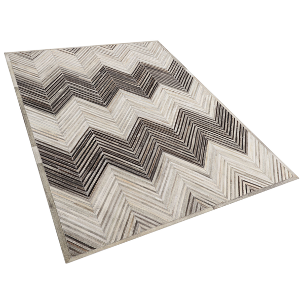 Teppich AYTEPE Grau 160 x 230 cm Echtleder