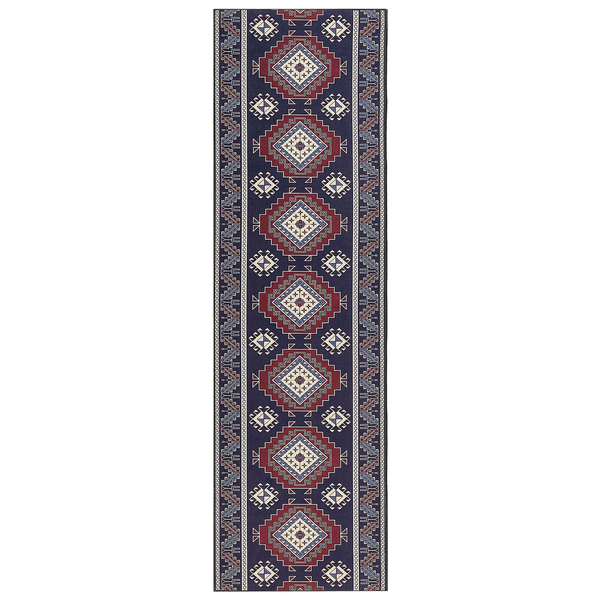 Teppich KANGAL Dunkelblau 60 x 200 cm