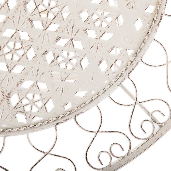 Outdoor Bistrotisch TRIESTE 70 cm 70 cm Metall Hellbeige