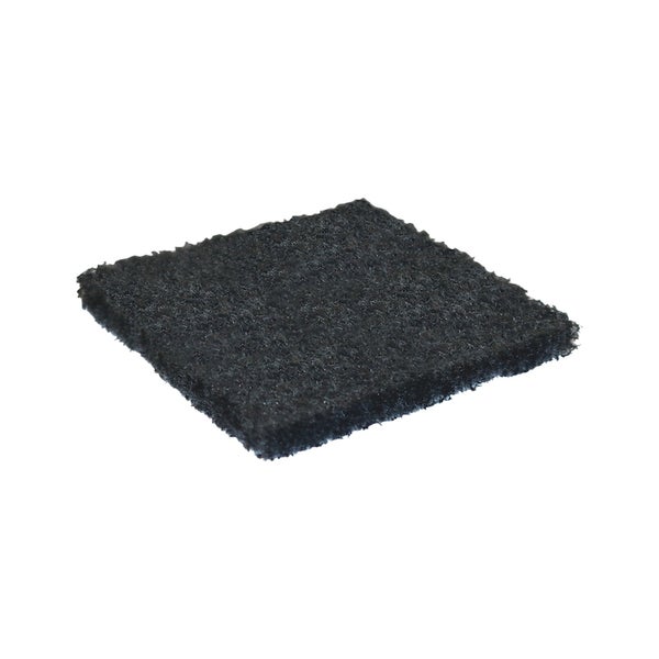 Quadratischer Filzgleiter für Möbel in Schwarz.