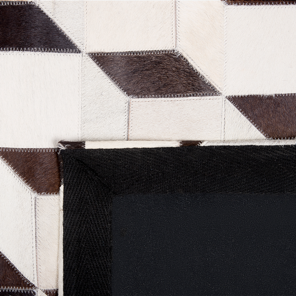 Teppich ALPKOY Weiß 140 x 200 cm Echtleder