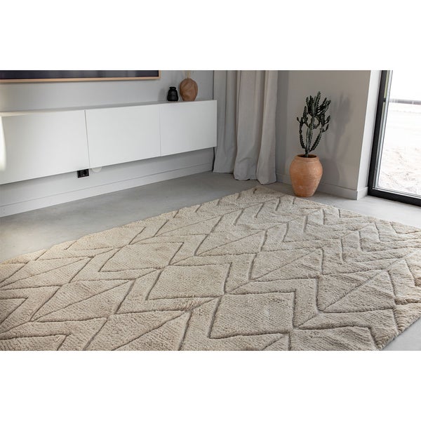 Zoe Teppich 230x160cm Beige. 160 X 230 X 2 cm