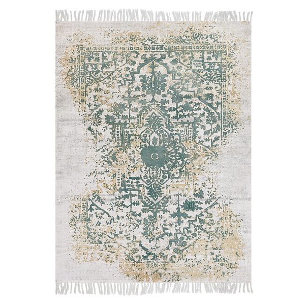 Teppich BOYALI Hellbeige 140 x 200 cm Viskose