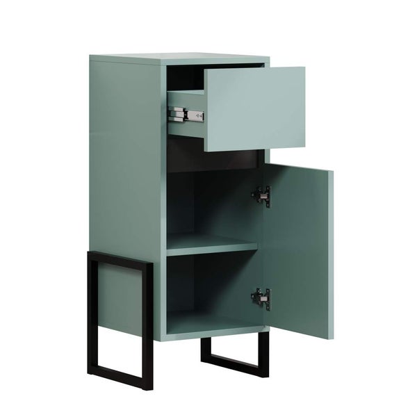 Matix Badschrank blau, grau. 36 X 35 X 80 cm