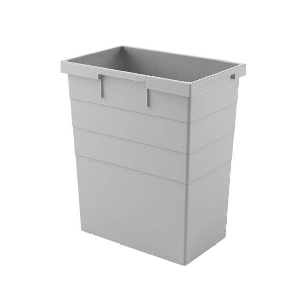 Stapelbare Kunststoffbox zur Aufbewahrung und Organisation von Gegenständen