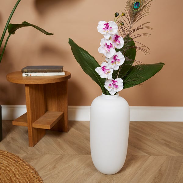 1x WL Vase Magret Weiß D19H40