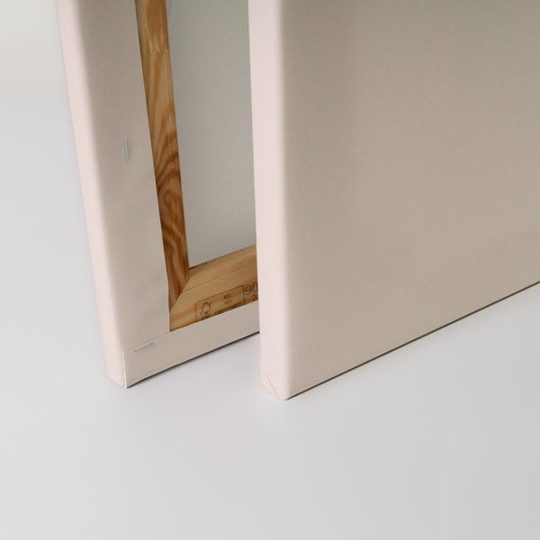 Keilrahmen mit Holzrahmen und Leinwandbespannung