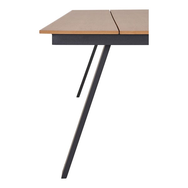 Toronto Gartentisch 100x220cm Natur, schwarz. 100 X 220 X 74 cm