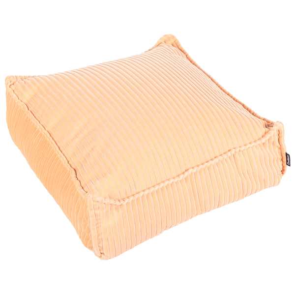 Pouf ALLOZAI Samtstoff Pfirsichrosa
