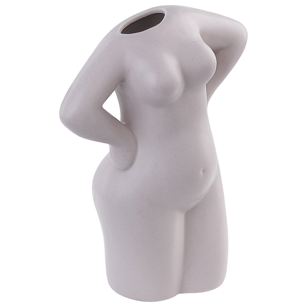 Blumenvase KILKIS Keramik 24 cm Beige