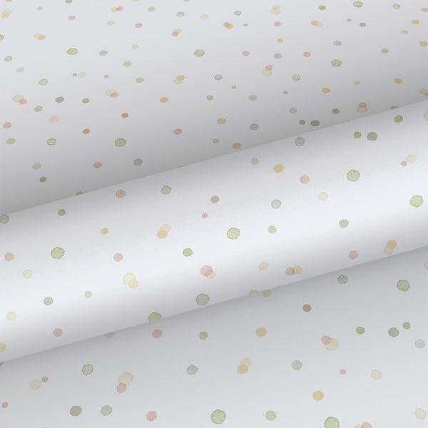 Sanders und Sanders Tapete Punkte Grün, Gelb und Weiß - 53 cm x 10.05 m - 640642