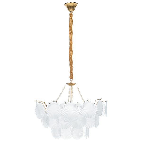 Muschellampe mit dekorativen Details für Innenräume