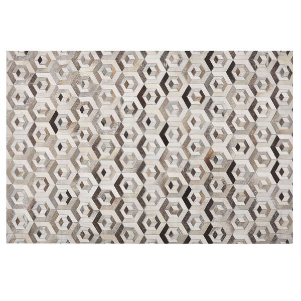 Teppich TAVAK Beige 140 x 200 cm Echtleder