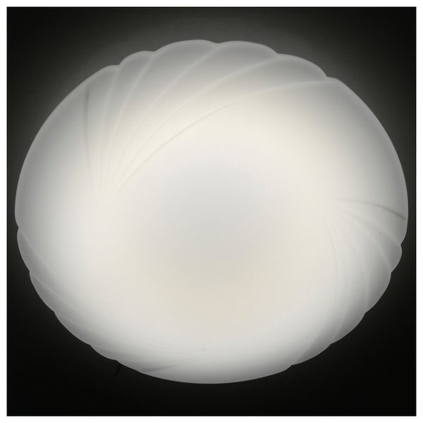 Runde Deckenleuchte mit gewirbeltem Muster