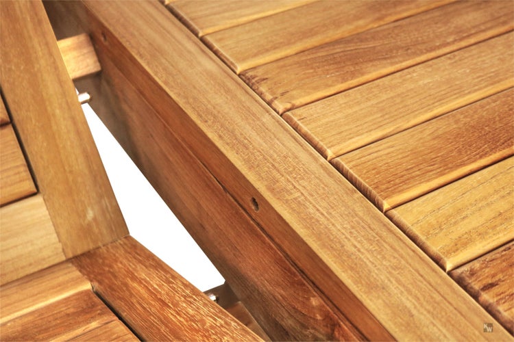 Gartentisch Teak ausziehbar 120 cm rund Holztisch extra massiv