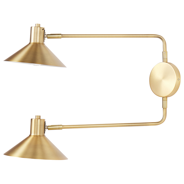 Wandlampe KADASSA verstellbar Metall Gold
