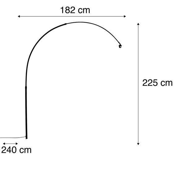 Bogen für Bogenlampe XXL schwarz