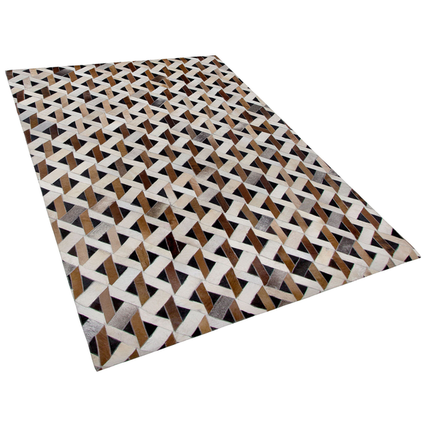 Teppich TUGLU Braun 160 x 230 cm Echtleder