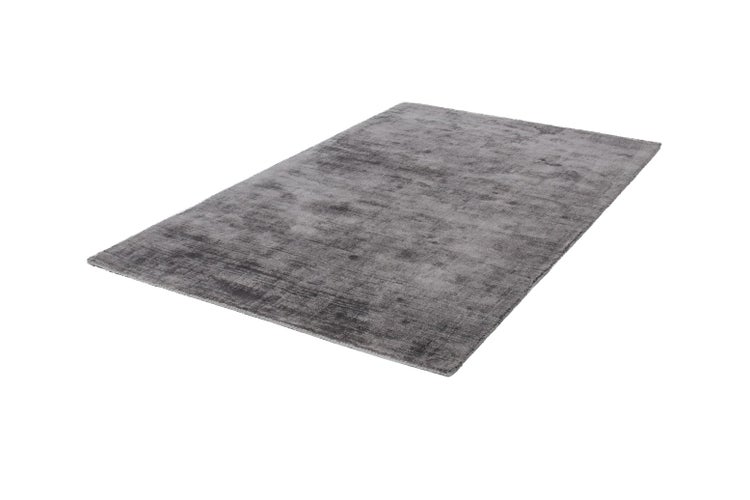 Kurzflor Teppich Dashiell Grau / Anthrazit Uni 160 x 230 cm