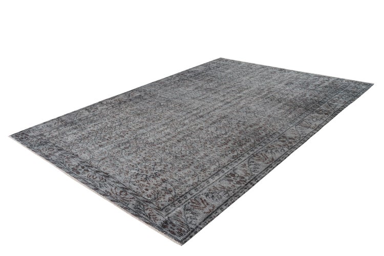 Flachflor Teppich Jengo Grau Vintage 160 x 230 cm