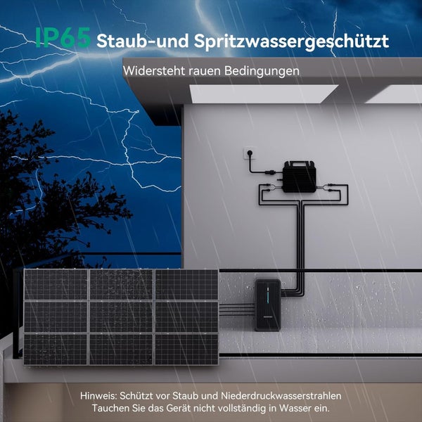 Marstek B2500 Speicher 2240Wh für Balkonkraftwerke, LiFePO4 Akku 6000 Ladezyklen, Erweiterbar, Einfache Installation, IP65 wasserdicht & staubfest