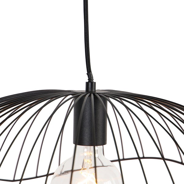 Design Hängelampe Schwarz Draht 50cm - Pua