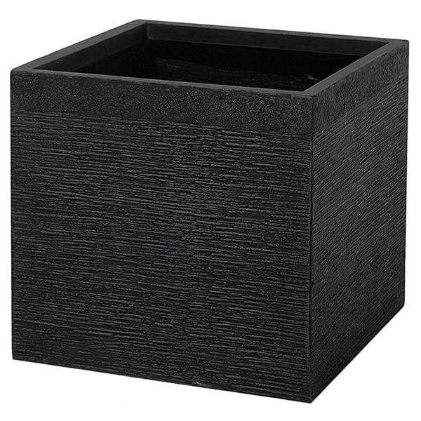 Blumenkübel PAROS 40 cm Schwarz