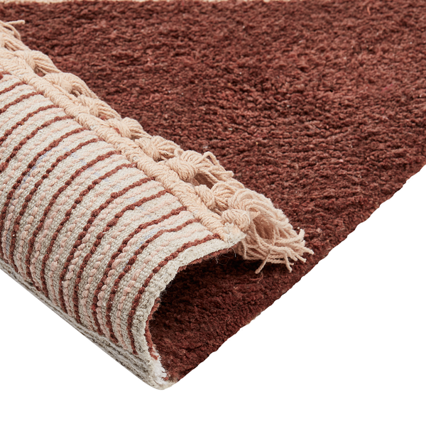 Teppich XULUF Braun 140 x 200 cm Baumwolle