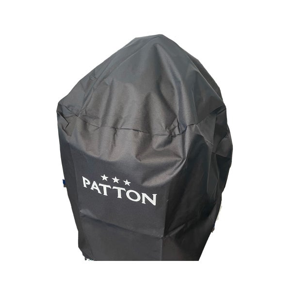 PATTON Grillabdeckung - 135x60x120cm Grillschutzhülle für Kamado 21 - Oxford-Stoff - Schwarz