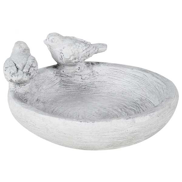 Garten-Vogeltränke grau Antik-Optik 13 cm MAMOU