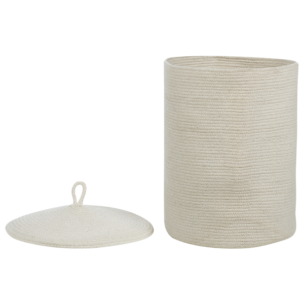 Geflochtener Wäschekorb mit Deckel