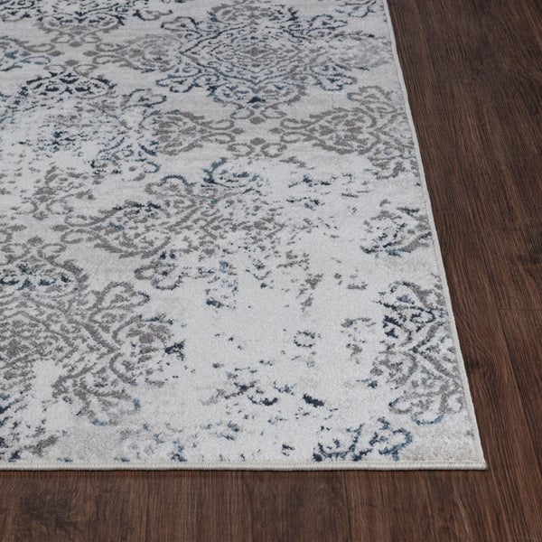 Vintage Orientalischer Teppich Weiß/Blau 200x275 cm HARU