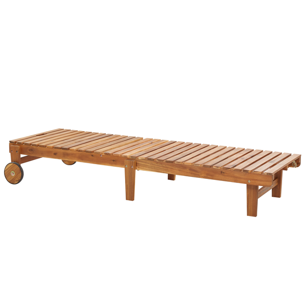 Sonnenliege PIETRALUNGA Akazienholz Braun