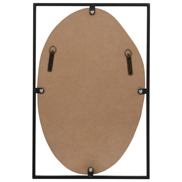Wandspiegel NIBELLE 40 cm 60 cm Metall Schwarz