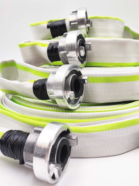 1 Zoll | D-25-30 Meter Industrieschlauch | Feuerwehrschlauch | Bauschlauch | Flachschlauch | Schlauch mit Storz-Kupplung
