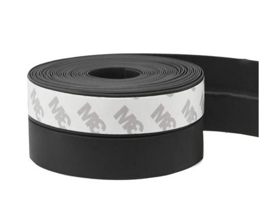 Simple Fix Zugluftstopper für Türen - 100 cm - 2 Stücke - Türdichtung - Zugstopper Haustür und Fenster, Windstopper - Tür Dichtungsband Selbstklebend und Isolierend - Schwarz
