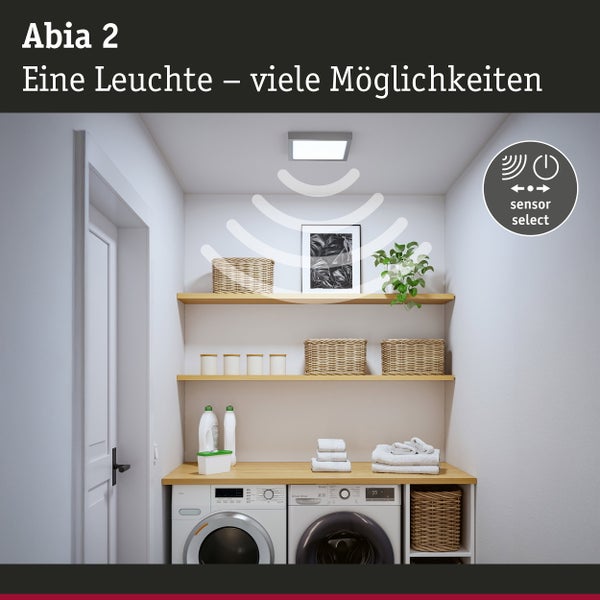 Technische Daten und Abmessungen der Paulmann LED Deckenleuchte mit 3 Stufen Dimmfunktion und Schutzart IP44
